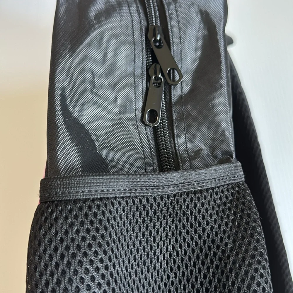 Taylor Swift inspired black, pink & gray collage backpack.